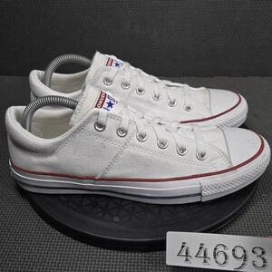 Converse Chuck Taylor All Star Shoes Womens Sz 10 White Canvas Sneakers 563509F